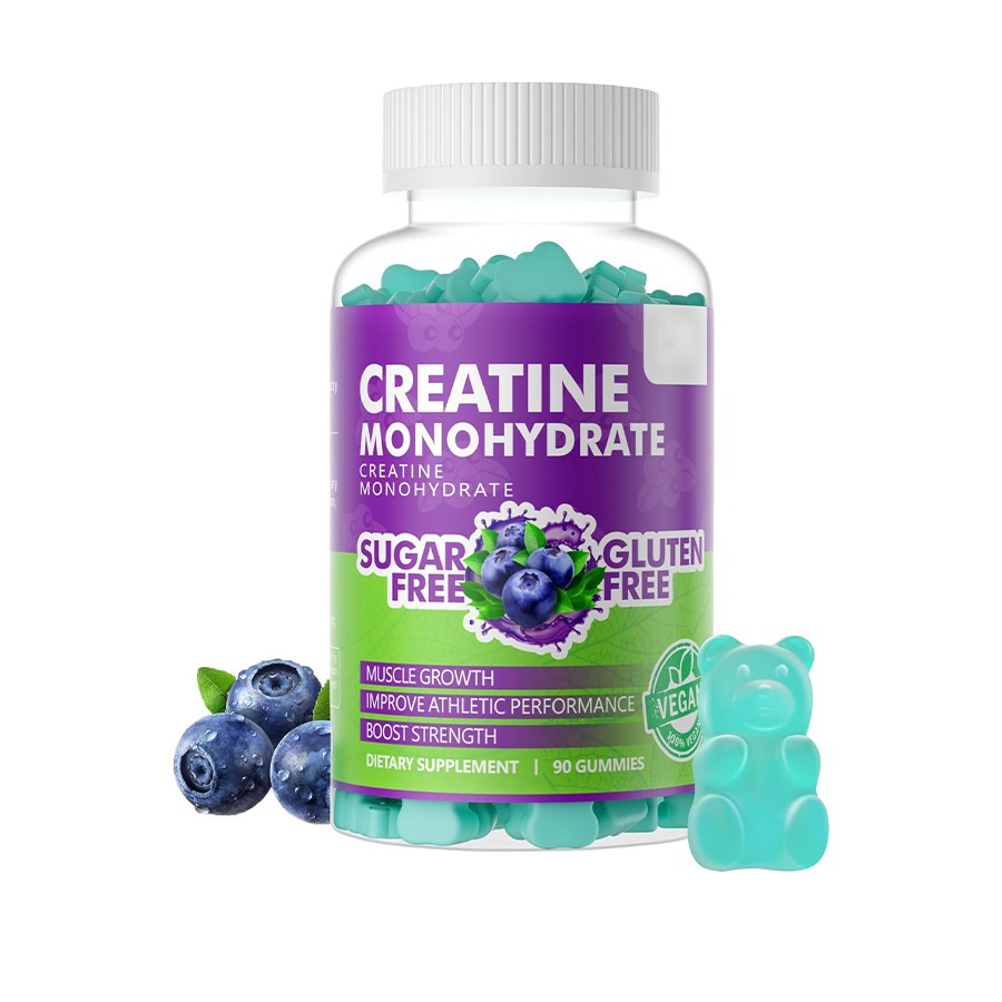 Kreatín monohydrate gummies orkuver viðbót þín fyrir líkamsræktarstyrk