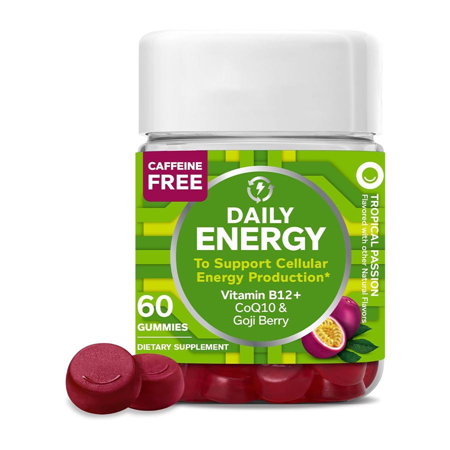 Olly Daily Energy Gummies eldsneyti daginn með náttúrulegri frumu