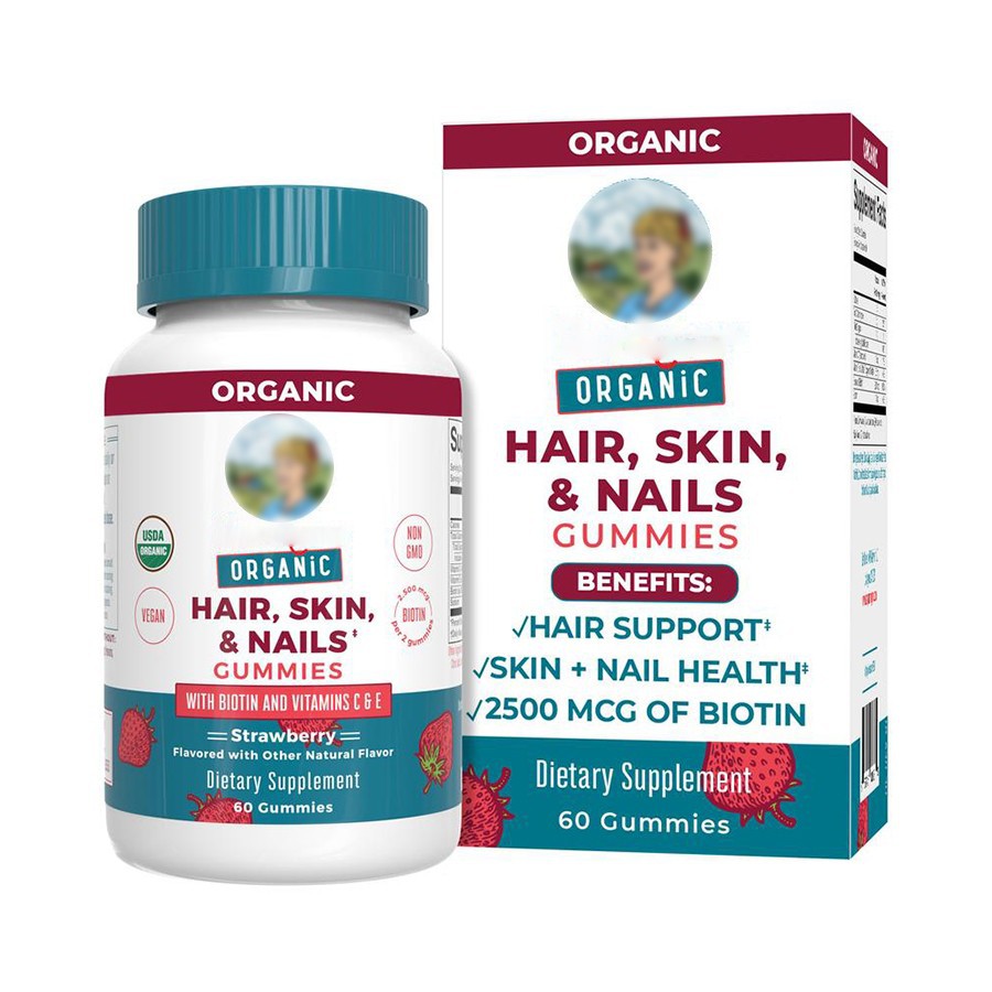Organic Strawberry Hair Skin Nails Gummies best