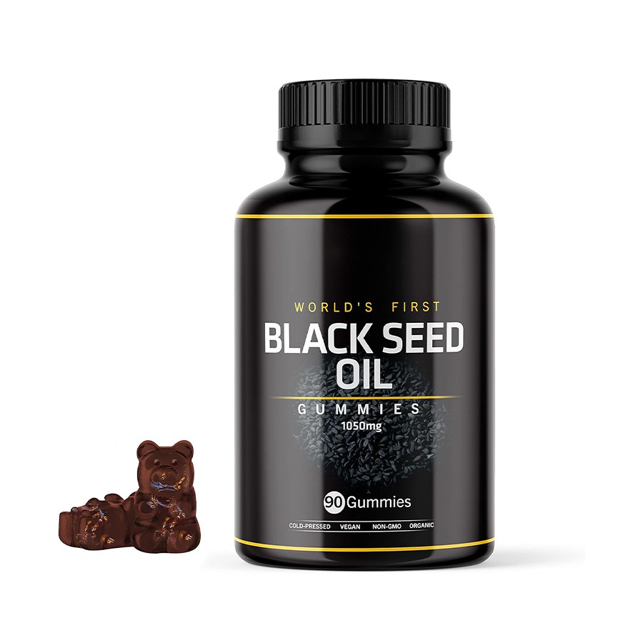 Fyrsta svarta fræolía Gummies Gummies Nature's Fullimensional Wellness styður andoxunarefni, húð - eykur heildrænan lífsorku